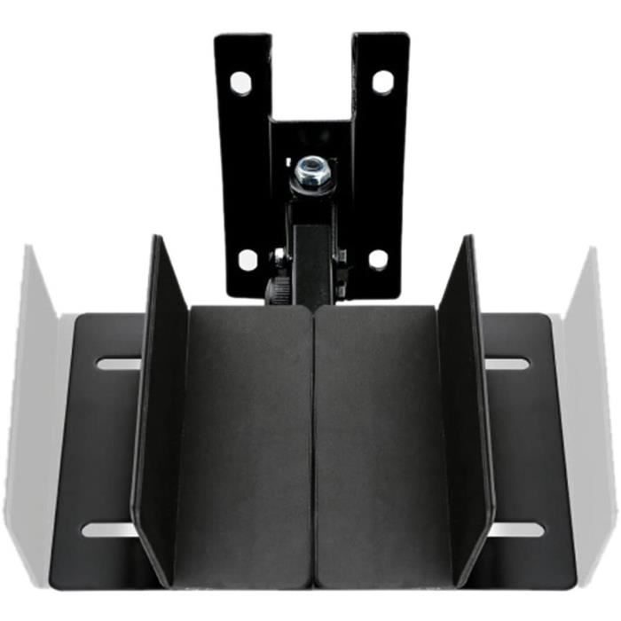 Paire De Supports Muraux Haut-Parleur Pivotants 180° Inclinables 60° – Charge 40 Kg Chacun, Acier Robuste Noir