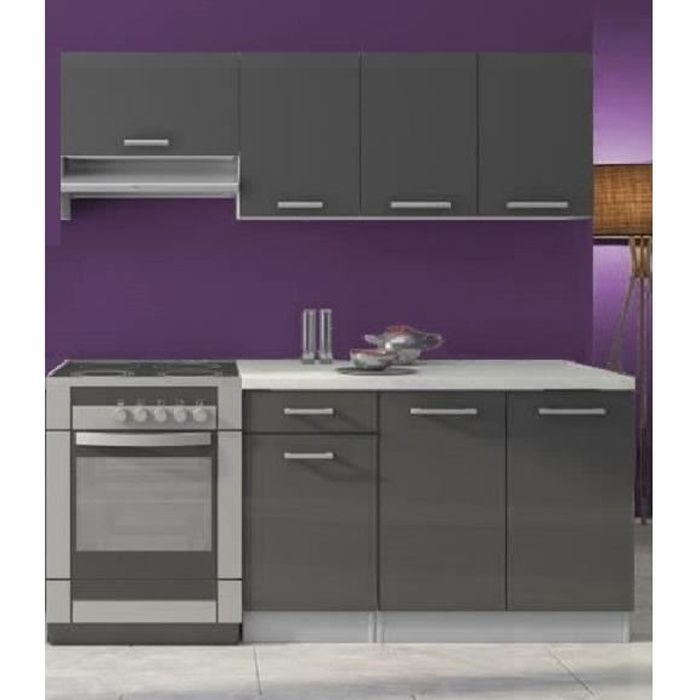 CUISINE COMPLETE DANA 1M60 - gris laqué
