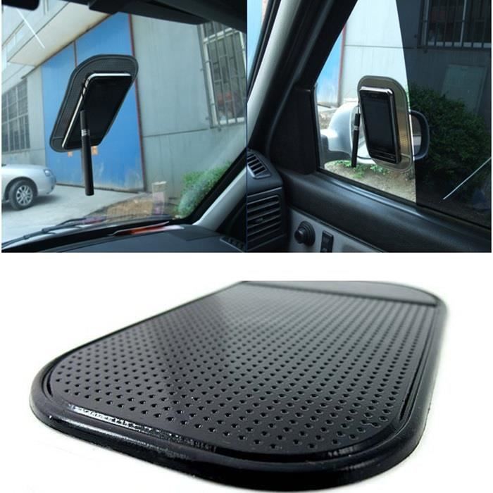 Tapis Voiture Anti-Dérapant Super Sticky Pour Téléphone / Gps / Mp4 / Mp3 (Noir)