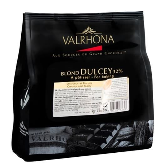 Chocolat blond Dulcey Valrhona fèves 1kg