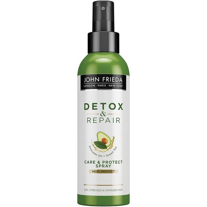 Sprays thermo-protecteurs John Frieda Detox & ‿Repair Care & ‿Heat Protect Spray pour cheveux secs, tendus et abîmés à l 93759