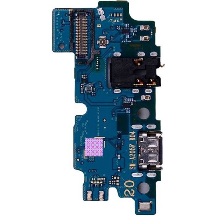 Connecteur de charge Samsung Galaxy A21s USB type C et Micro et Jack 3.5mm Vert Bleu