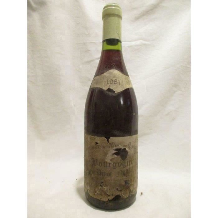 bourgogne domaine de la vierge romaine (etiquette abîmée) rouge 1981 - bourgogne