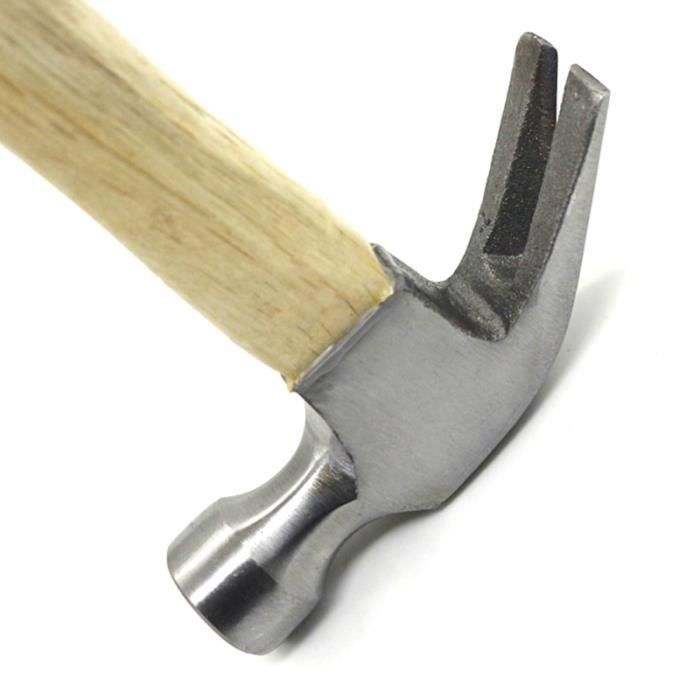 1pc marteau à griffes poignée en bois de ménage à pour bureau CUTTER
