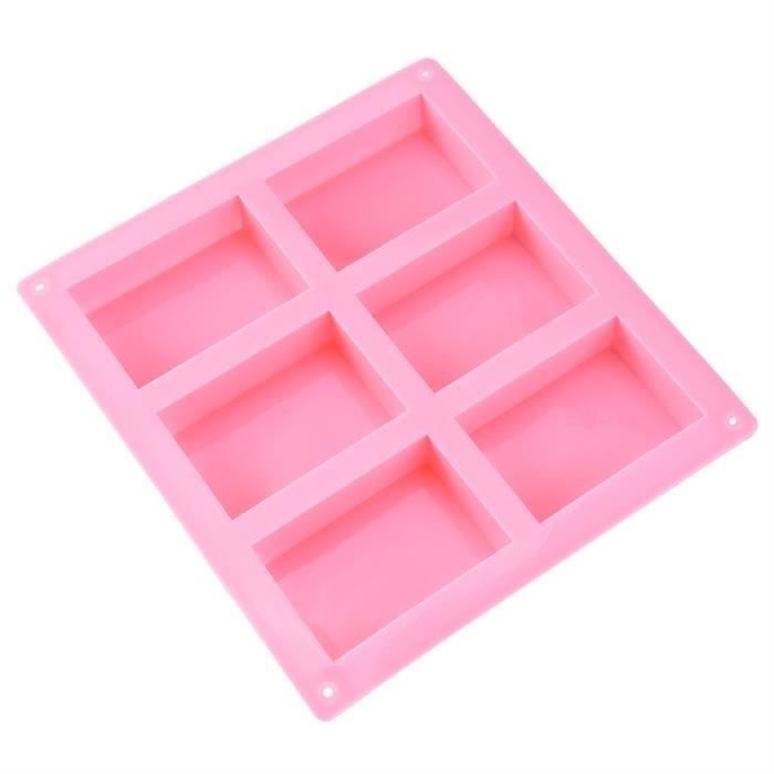 HT Gâteau rectangulaire Moule TRIMESTRE moule en silicone à la main savon Moule Tray gâteau multi-fonctionnel ...... - HTPRM824A1807