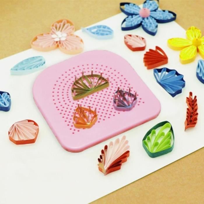 MOR Guide de Quilling de papier fait main Quilter pour le papier, outil de Quilling, grille de Quilling artisanale du papier,