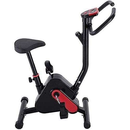 Lloow Vélo à vélo, vélo d'exercice de Bureau à Domicile écran LCD, Moniteur à 6 Fonction, capteurs de fréquence Cardiaque, exerciseu