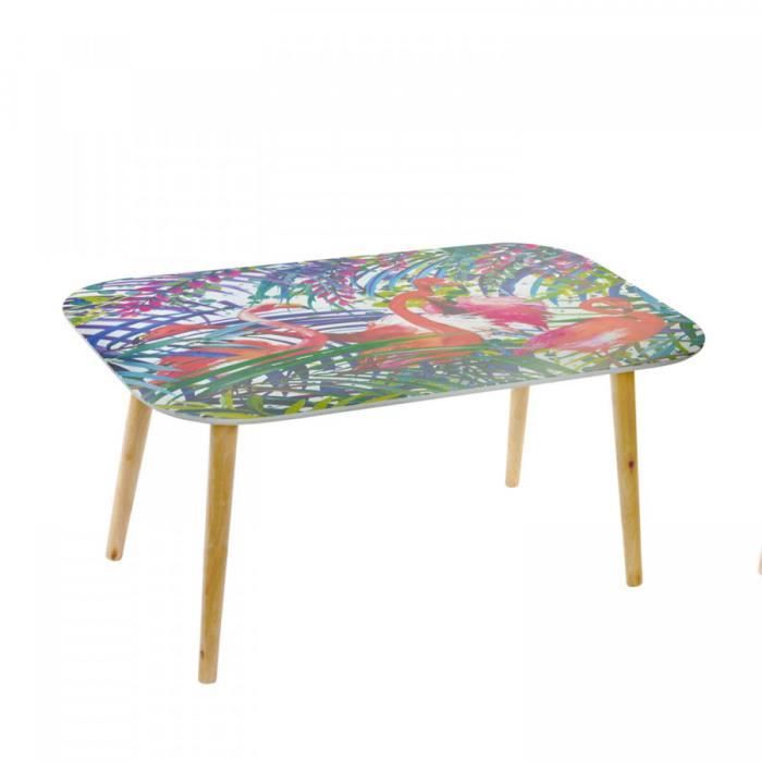 TABLE BASSE FLAMINGOS 100 X 60 CM 100 CM 100 cm