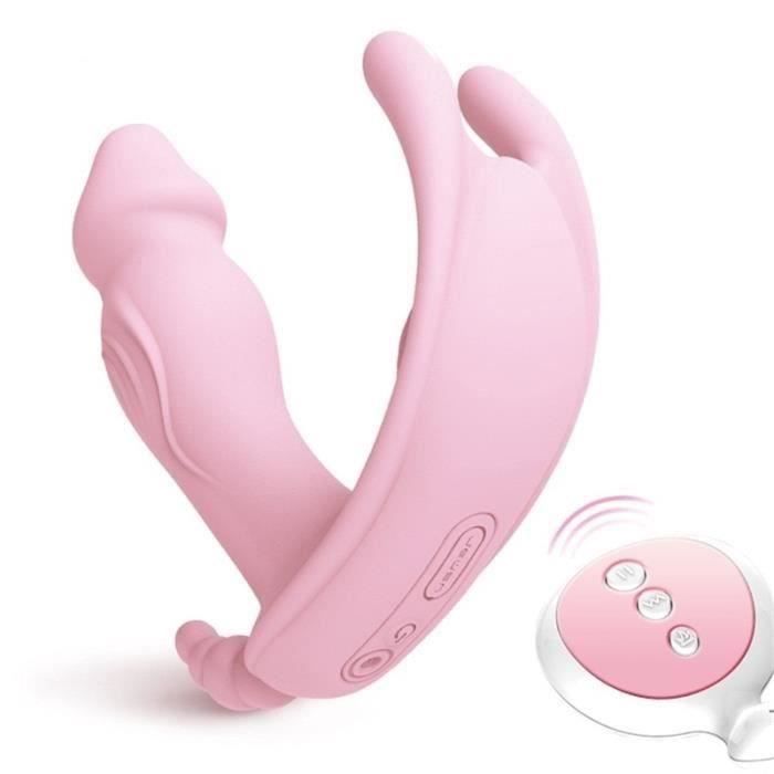 AUCUNE Wearable Butterfly Dildo Vibrator Adult Sex Toys pour les femmes Télécommande sans fil Vibromasseur Culotte