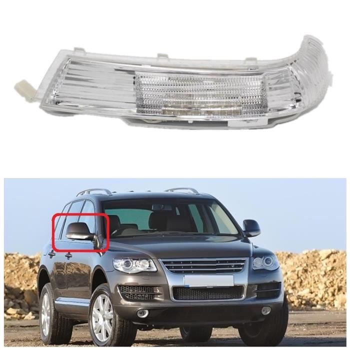 Rétroviseurs,Feu de rétroviseur pour VW Touareg 2002 2003 2004 2005 2006, clignotant, indicateur lumineux - Type Right Side