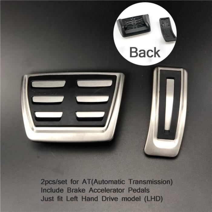 Pièces Auto,Plaque de pédale, accessoires de voiture pour Audi A4 A5 A6 S6 A7 Q5 B6 B7 B8 C5 C6, accélérateur Macan - Type AT 2pcs