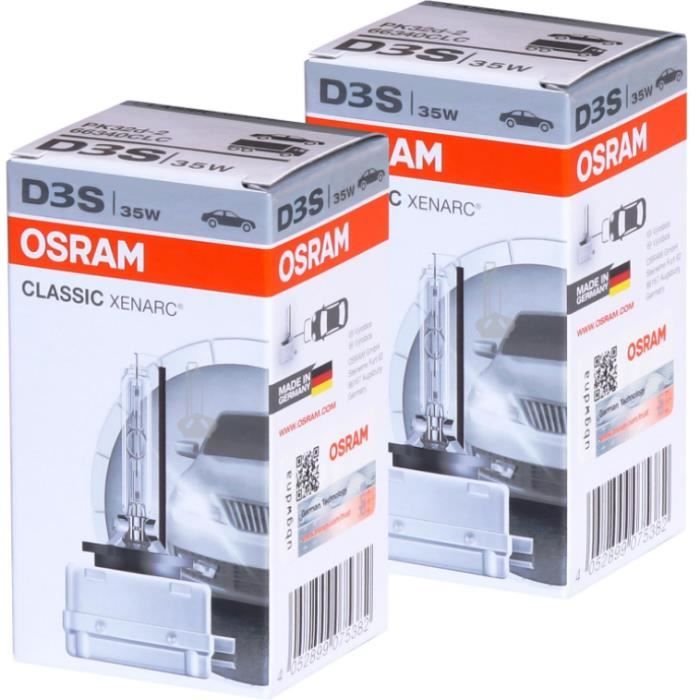 2 AMPOULE XENON OSRAM D3S XENARC 35W 66340