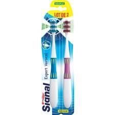 SIGNAL Lots de 2 Brosses à Dents Expert Vertical Medium