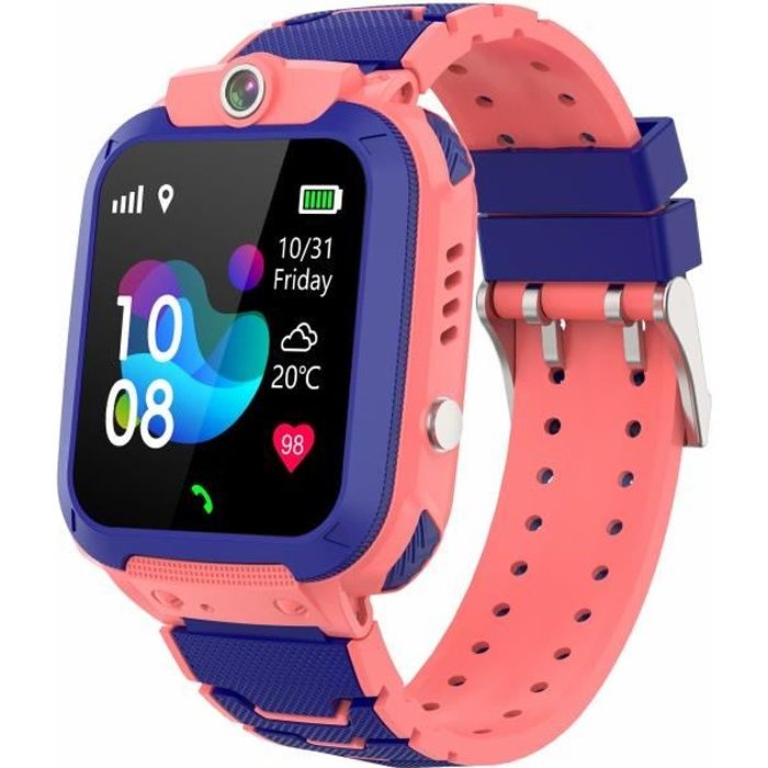 WINNES Montre Intelligente pour Enfant Traceur GPS Montre Connectée Enfant GPS + LBS Positionnement Smartwatch pour garçons