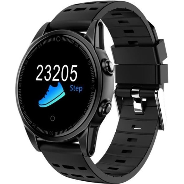 Montre Connecté Iphone Ios Android Sport Oled 0.95 Pouce Lentille 2.5d Appels - Yonis Noir