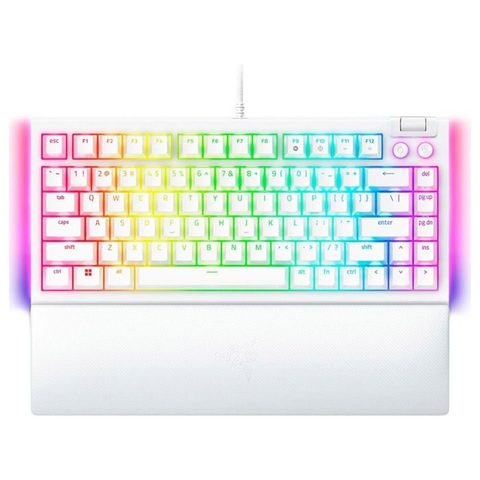 Clavier mécanique Razer Blackwidow V4 interrupteur tactile 75% RVB blanc