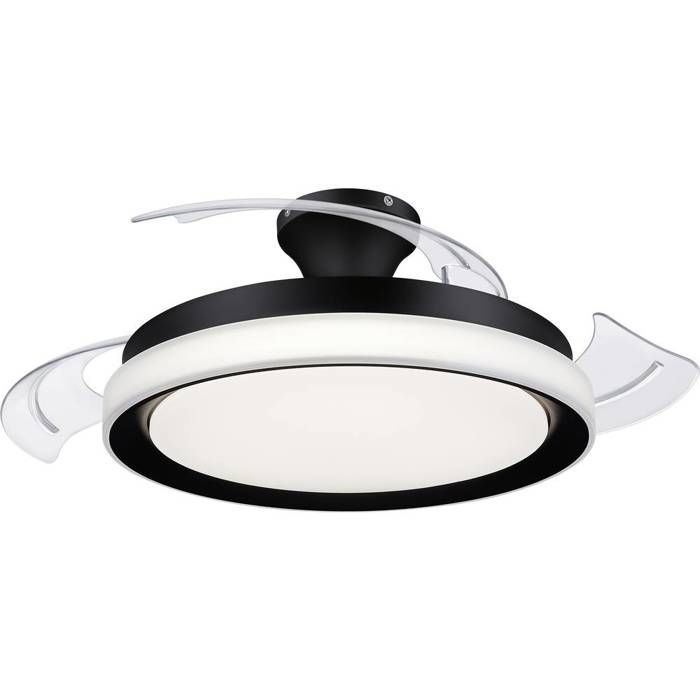 Philips LED Bliss Ventilateur de plafond 28 W 35 W (Ø x H) 510 mm x 418 mm noir avec éclairage minuteur - Philips