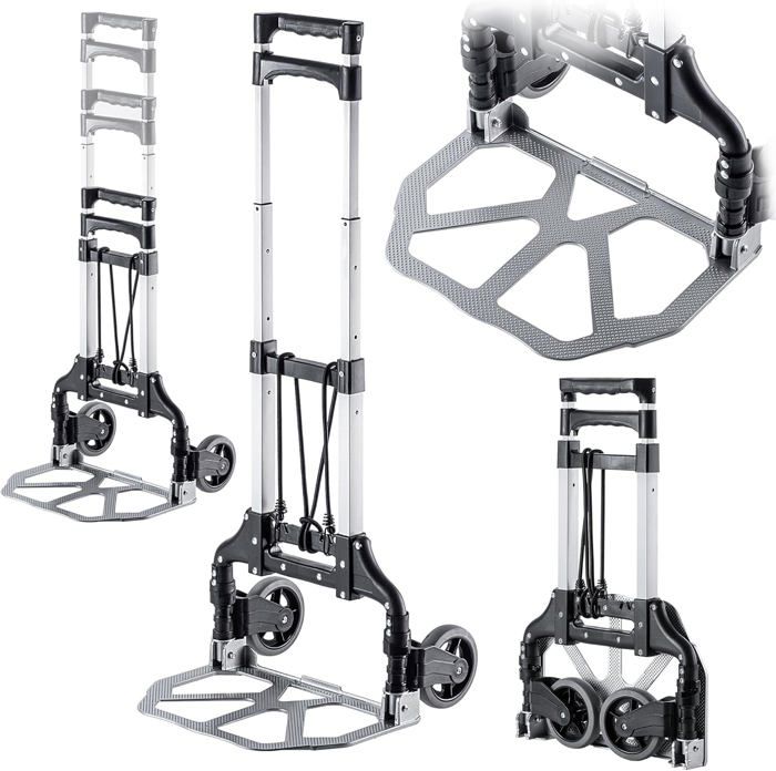 Diable Convertible En Acier Rouge à 4 Roues 440 Lb De TOOLMASTER 55320