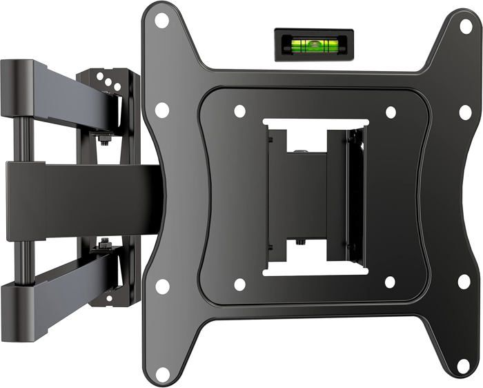 Support Inclinable Support Mural TV, Inclinable et Orientable Support TV pour écrans 14-42 ...