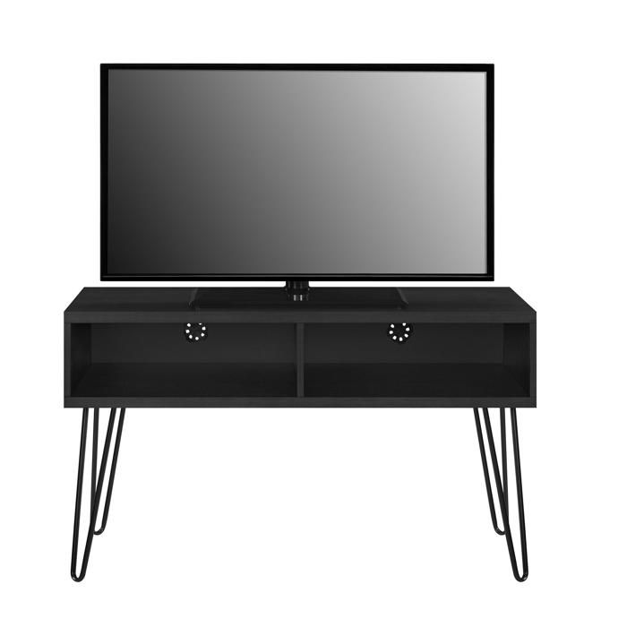 Owen Meuble TV avec 2 compartiments en aspect chêne