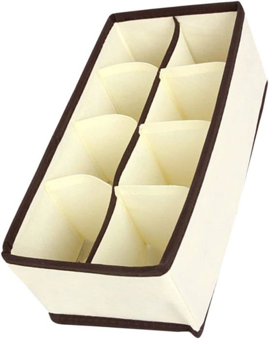 Set De 3 Boîtes De Rangement Augfox - Gris Foncé 45x25x18cm - Organisation Placard, Tiroirs Et Vêtements