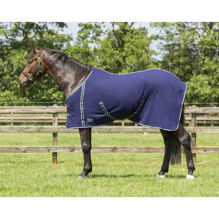 Meilleurs prix pour Couverture polaire pour cheval avec sangle Q-essentials - 155 cm (Longueur totale: 205 cm)