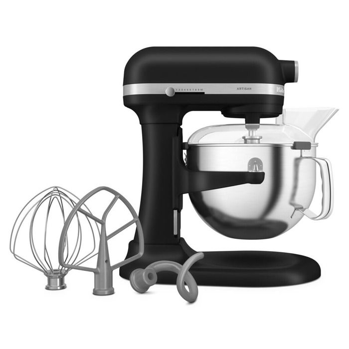 Robot pâtissier Kitchenaid ARTISAN noir À BOL RELEVABLE 56L - 5KSM60SPXEBM