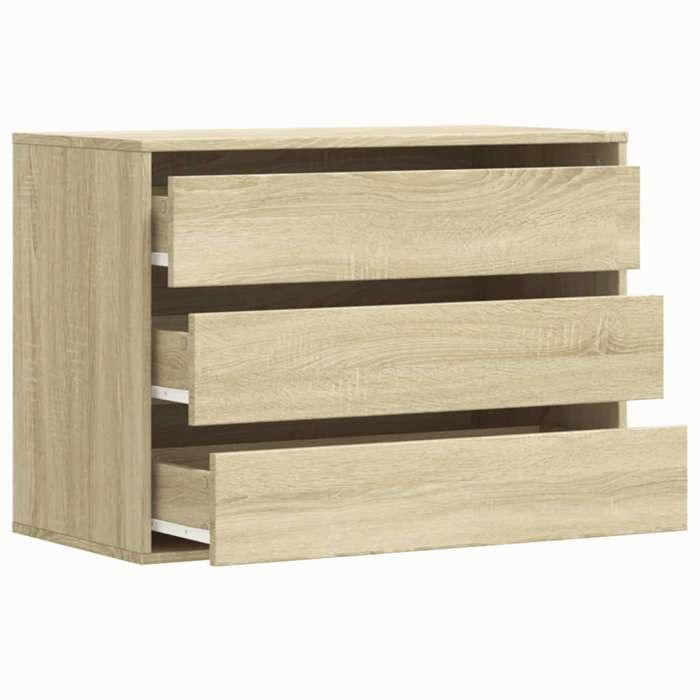 Promotion mai * Armoire à tiroirs - Commode dangle - chêne sonoma 80x41x58 cm EU6942852854