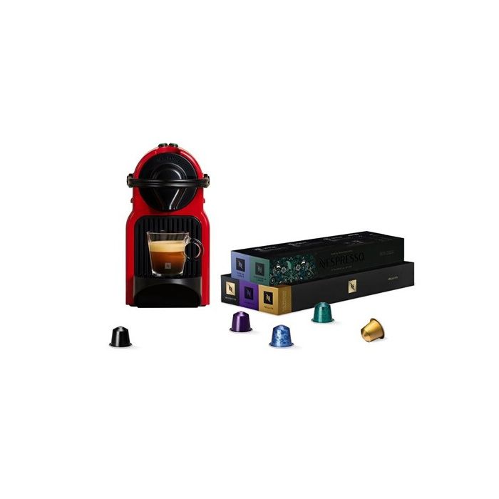 Cafetière Nespresso Krups YY5789 INISSIA rouge + 50 capsules