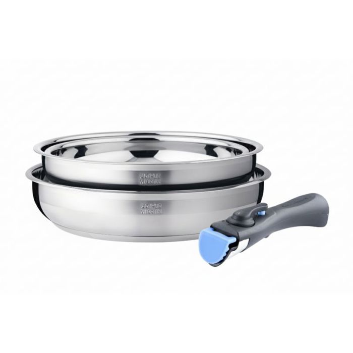 Pentole Agnelli Aluminium Saute Pan - 20cm Diameter Professional Non-Stick With Stainless Steel Handle - View #9