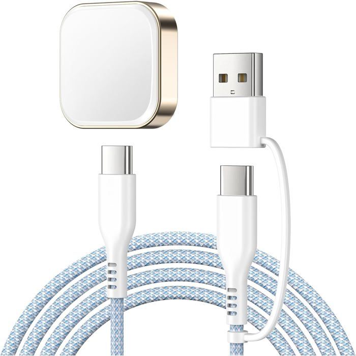 CÂBLE RECHARGE MONTRE-Chargeur Samsung Galaxy Watch 7/Ultra/6/6 Classic/5/5 Pro/4/4 Classic/3Câble Nylon Tressé