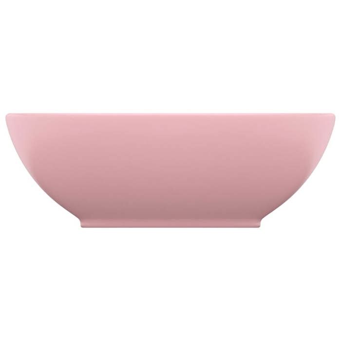 Rose Vasque à poser(1 pcs）- ZENCORE®Lavabo ovale - de luxe Rose mat 40x33cm Céramique Top336184751
