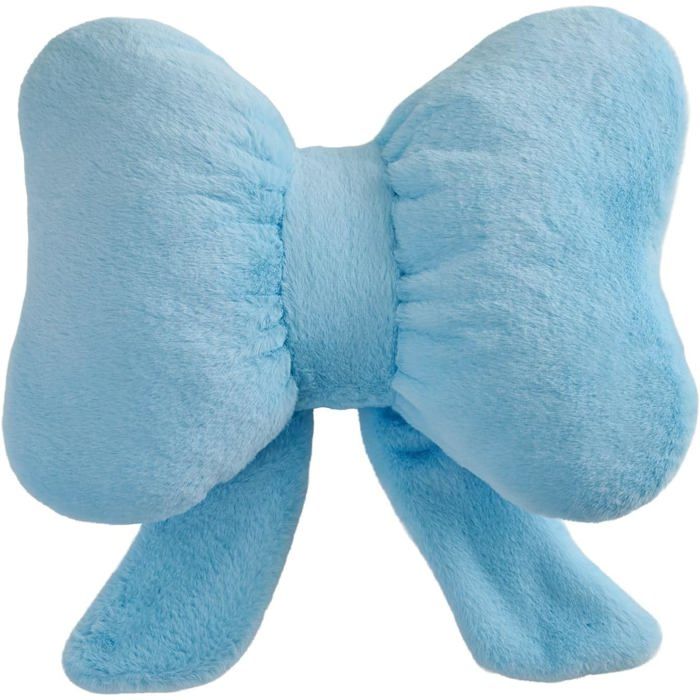 Coussin décoratif en forme de rayure 40 cm doux et confortable idéal pour lit canapé et décoration intérieure couleur bleue