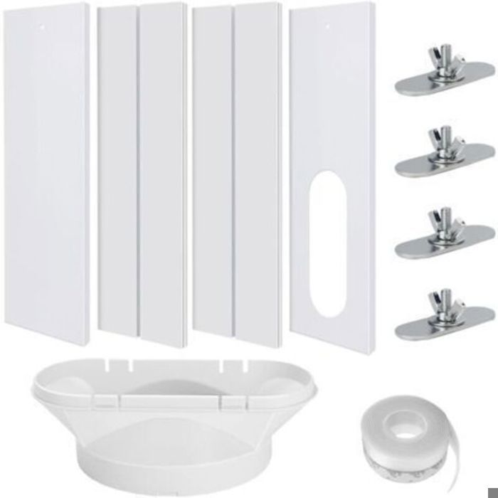 Kit Calfeutrage Climatiseur 4PCS Joint de Fenetre Climatisation Réglable Calfeutrage Fenetre Climatiseur Kit Fenetre