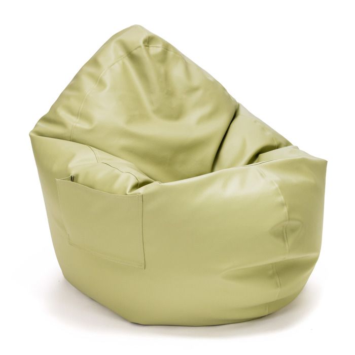 Ecopuf - Pouf Poire Gaming Zac E8 - Fauteuil de Relaxation en Simili-Cuir pour Salon et Jeunes