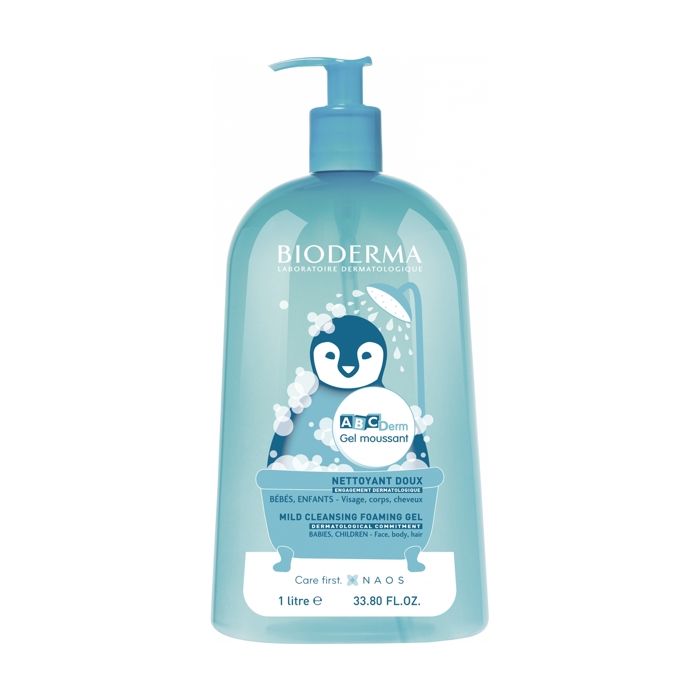 Bioderma Abcderm Gel Moussant Nettoyant Doux Bebe Enfant 1l Cdiscount Au Quotidien