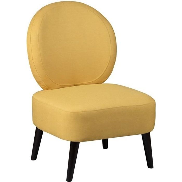 fauteuil skalan - altobuy - jaune moutarde - style scandinave moderne - confortable
