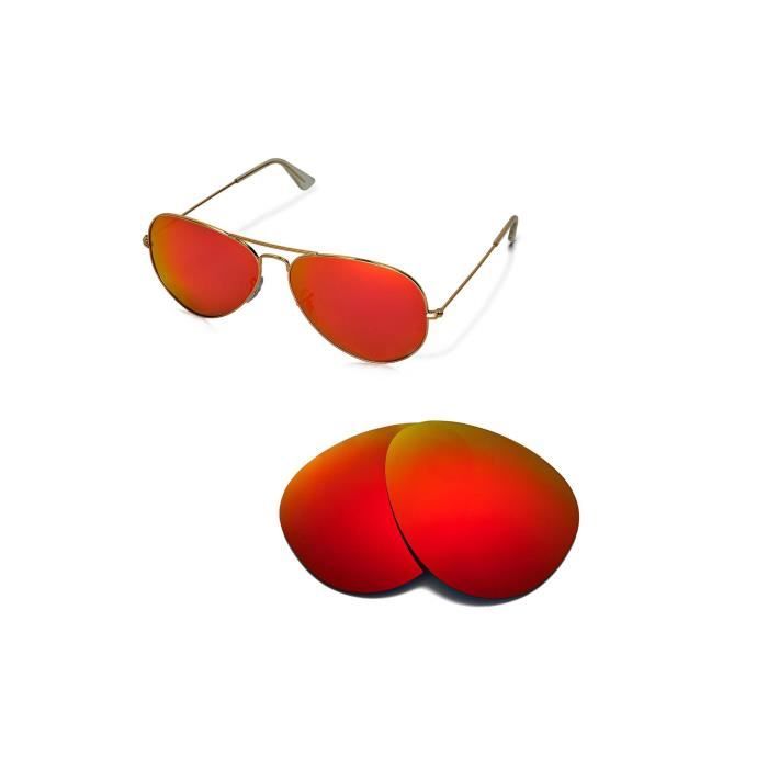 ray ban aviator femme rouge