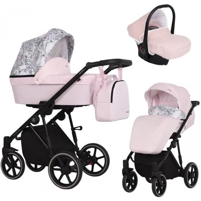 Kunert Poussette combinée landau bébé 2 en 1 MOLTO nacelle poussette 