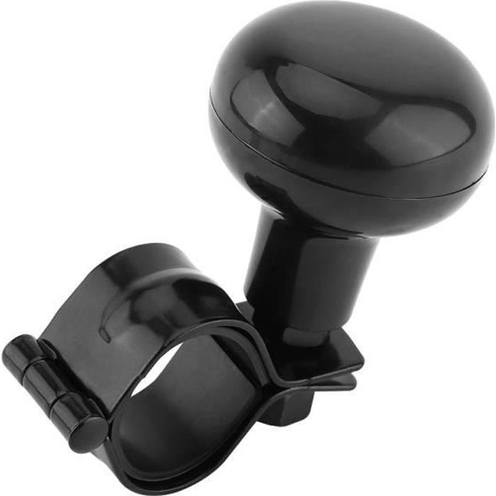 Bouton de volant robuste pour voiture universelle noire avec poignée en forme de boule-DUO