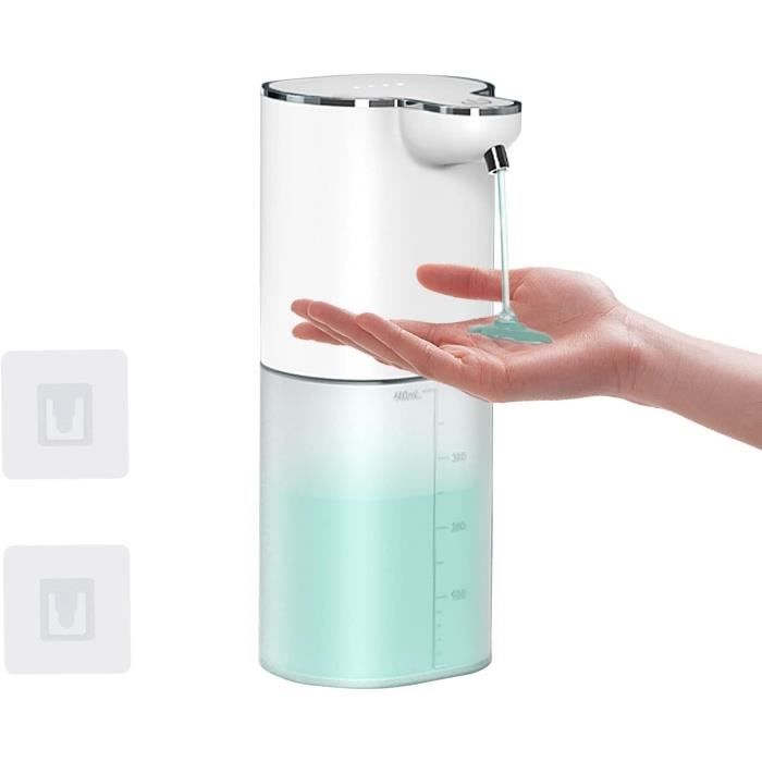 Distributeur Savon Automatique 400ml USB Rechargeable - 4 Niveaux IPX5