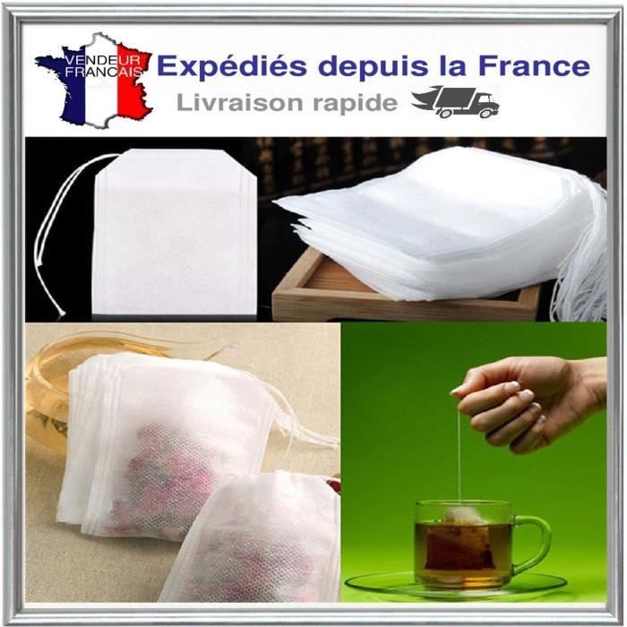 Lot de 10X Sachet de Thé vide Sac Filtre Infusion Passoire Tea Bag