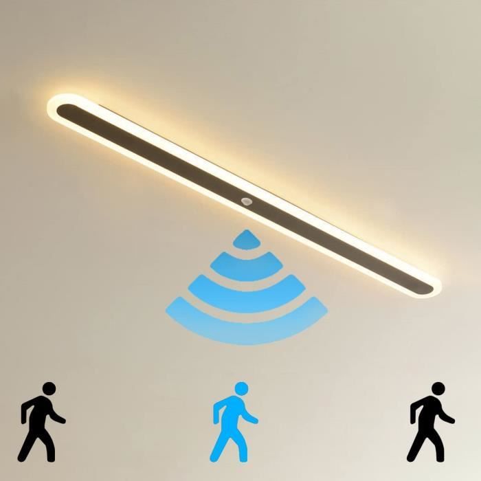 Bande LED 1m Avec Détecteur Mouvement - Blanc Chaud 3000K - Pour Armoire, Escalier, Lit - Autocollante