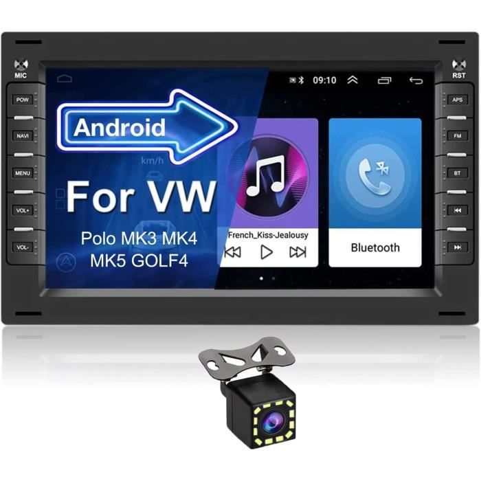Autoradio Android 10.0 pour VW Polo MK3 MK4 MK5 Golf 4, Radio à écran  Tactile de 7 Pouces avec FM RDS-WiFi-SWC-Mains Libres A120 - Cdiscount Auto