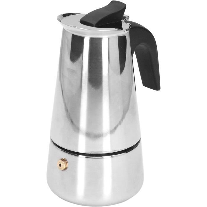 Moka Pot 6 Tasses - Cafetière Italienne En Aluminium Pour Cuisine & Camping - 300ml Rouge