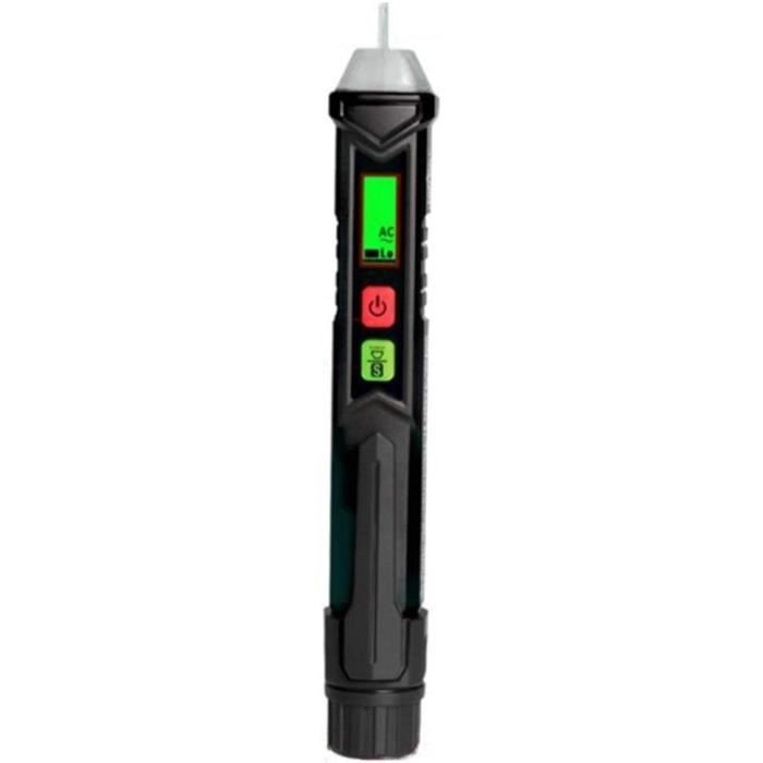 C-LOGIC 25 Détecteur De Tension Sans Contact - Testeur Électrique LED Rouge, Alarme Sonore, 90V-1000V AC, Détection Câble Cassé, CAT II 1000V