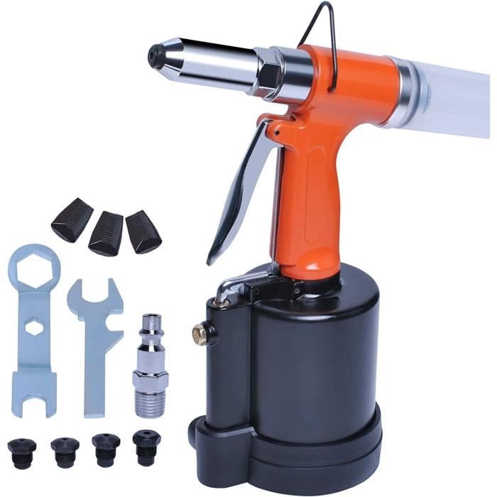 Pistola Rivettatrice Pneumatica Dapetz: Rivetti Pop 3/16, 5/32, 1/8, 3/32 – Alta Forza Di Trazione (720 Kg)