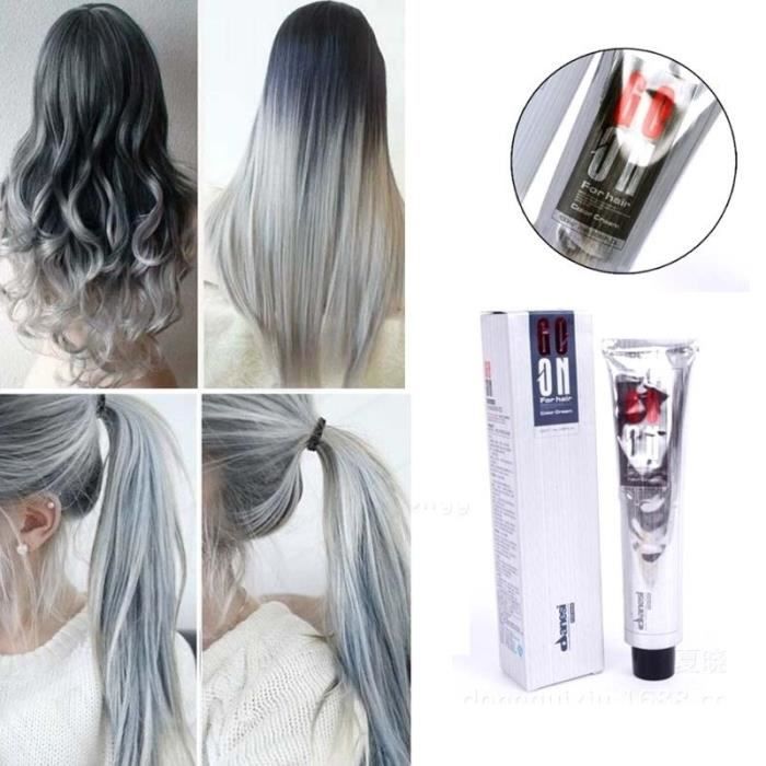 Image de Gris  Couleur Cheveux  Semi Permanente Gris 