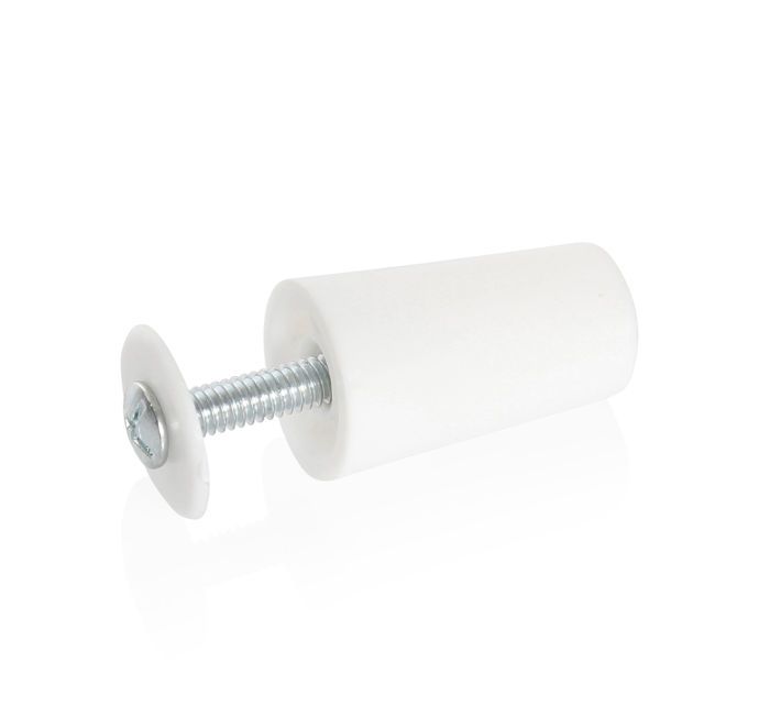 Butée darrêt - AVOSDIM - Blanche - Compatible volets sangle et manivelles - Plastique rigide - Vendu à lunité