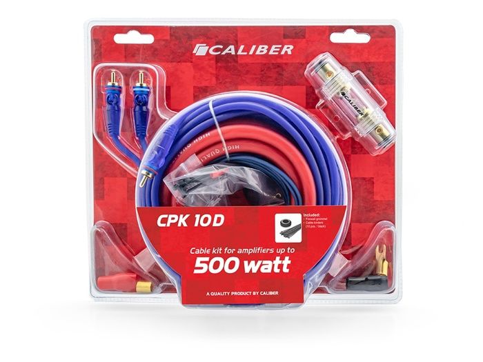 Câble d'amplificateur - Caliber CPK10D - 5m 500W 5 x 10 x 10 mm Rouge